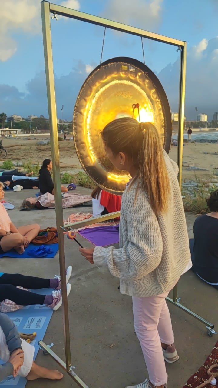 Sesión al aire libre con participantes